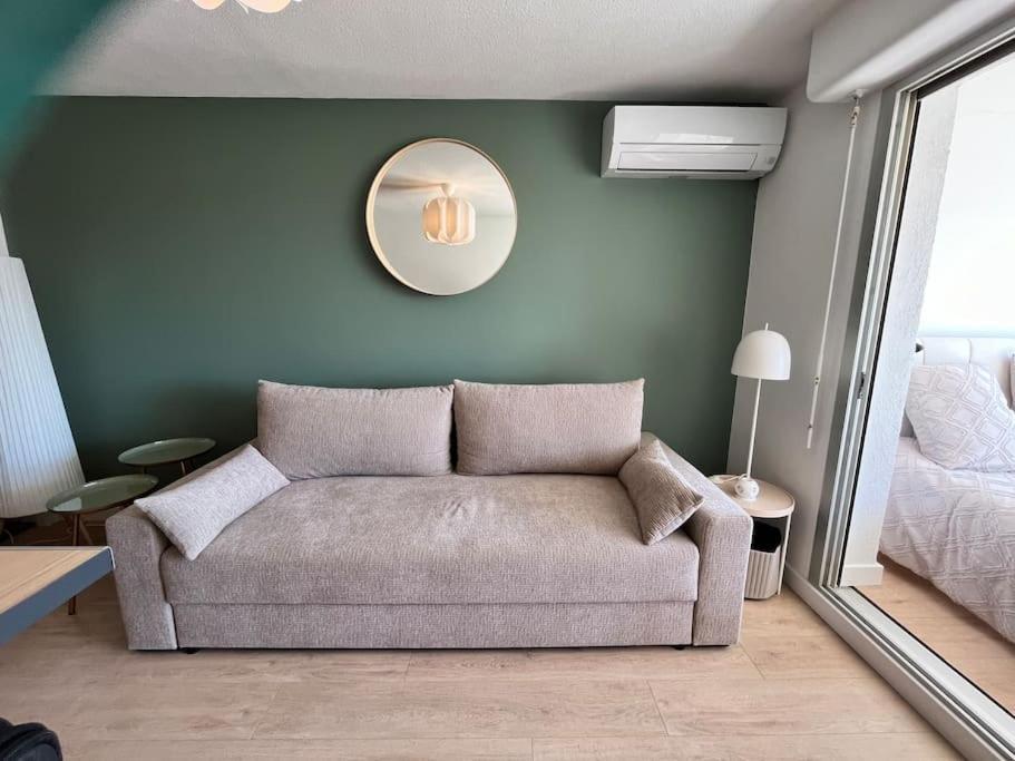 Studio Vue Mer Avec Piscine Et Terrain De Tennis โซเซ-เล-แป็ง ภายนอก รูปภาพ